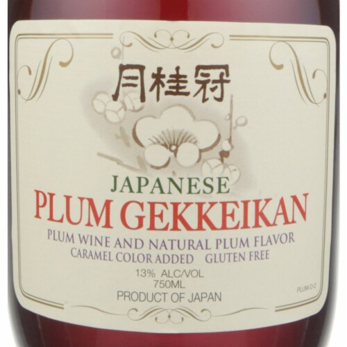 Gekkeikan Plum Japanese Wine Perspective: back