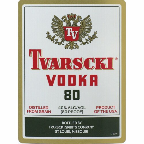 Tvarscki Vodka Perspective: back