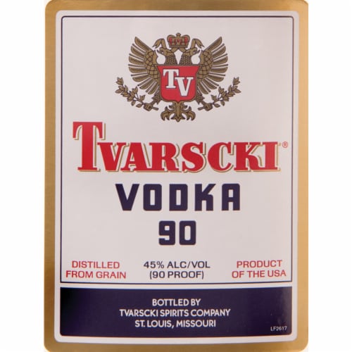 Tvarscki Vodka Perspective: back