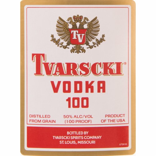 Tvarscki Vodka Perspective: back