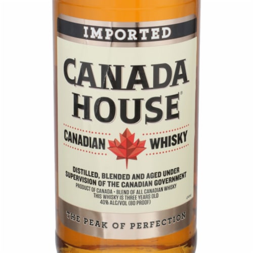 Canada House Aged 3 Years Canadian Whisky Perspective: back
