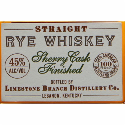 Minor Case Sherry Cask Finished Kentucky Straight Rye Whiskey Perspective: back