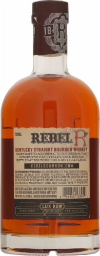 Rebel 100 Kentucky Straight Bourbon Whiskey Perspective: back