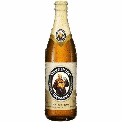 Franziskaner Hefeweizen Beer Perspective: back