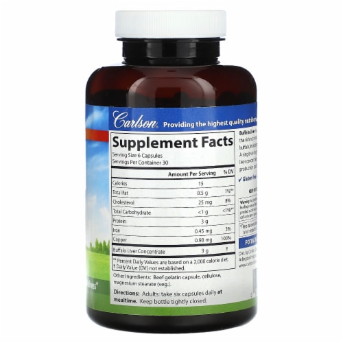 Carlson Buffalo Liver Supplements Perspective: back