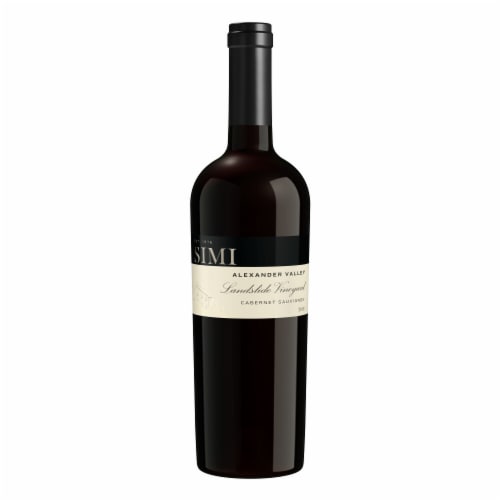 SIMI Alexander Valley Landslide Vineyard Cabernet Sauvignon Red Wine Perspective: back