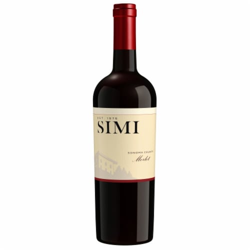SIMI Sonoma County Merlot Red Wine Perspective: back