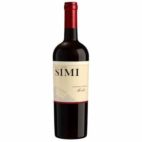 SIMI Sonoma County Merlot Red Wine Perspective: back