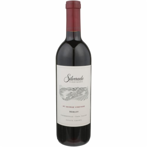 Silverado Vineyards Merlot California Red Wine Perspective: back