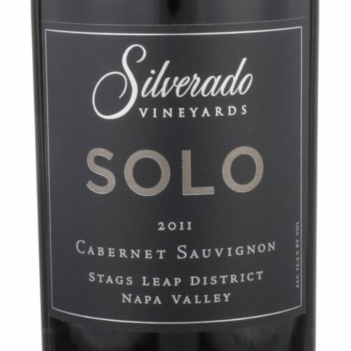 Silverado Vineyards Solo Cabernet Sauvignon California Red Wine Perspective: back