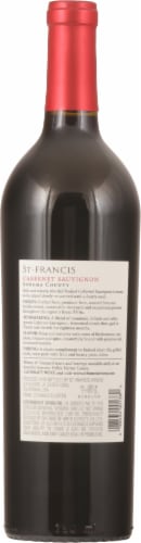 St. Francis Cabernet Sauvignon Perspective: back