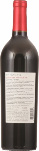St. Francis Winery Cabernet Sauvignon California Red Wine Perspective: back
