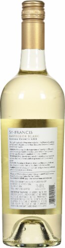 St. Francis Winery Sauvignon Blanc Wine Perspective: back