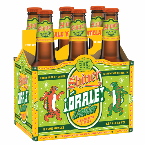 Shiner Orale Limon Mexican Lager Craft Beer Perspective: back