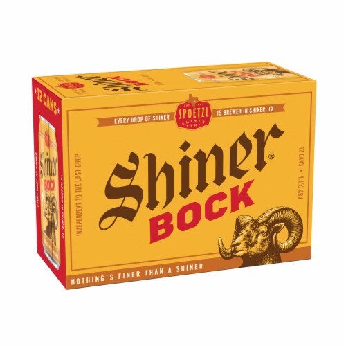 Shiner Bock American-style Amber Lager Craft Beer Perspective: back