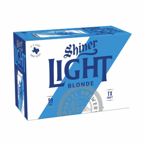 Shiner® Light Blonde Lager Craft Beer Perspective: back