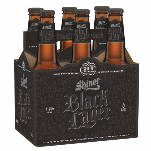 Shiner® Black Lager Craft Beer Perspective: back