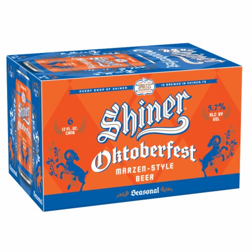 Shiner® Oktoberfest Fall Seasonal Craft Beer Perspective: back