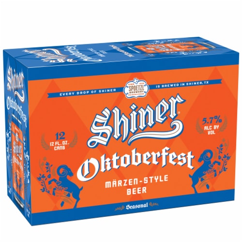 Shiner® Oktoberfest Fall Seasonal Craft Beer Perspective: back
