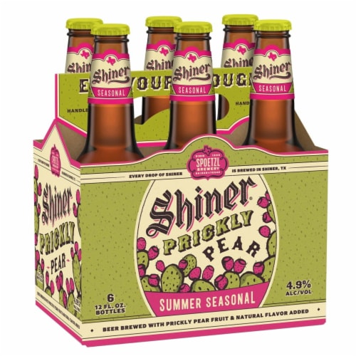 Shiner Prickly Pear Lager Craftl Beer Perspective: back