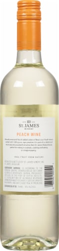 St. James Winery Peach Sweet Wine Perspective: back