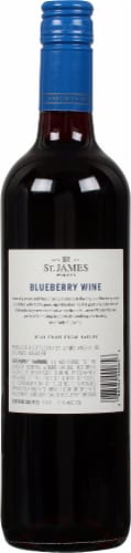 St. James Winery Blueberry Sweet Wine Perspective: back