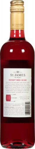 St. James Sweet Red Wine Perspective: back
