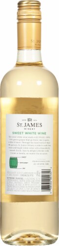 St. James Sweet White Wine Perspective: back
