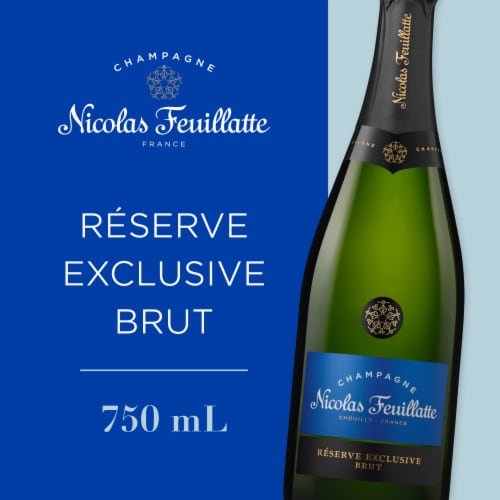 Nicolas Feuillatte Réserve Exclusive Brut Champagne French Sparkling Wine Perspective: back