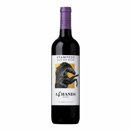 14 Hands Stampede Red Blend Washington Red Wine Perspective: back