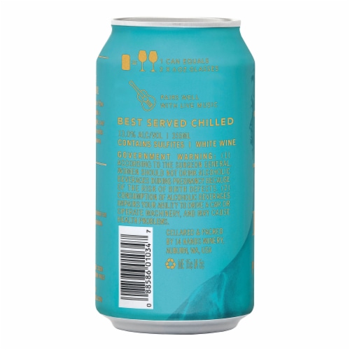 14 Hands Pinot Grigio Washington White Wine Can Perspective: back