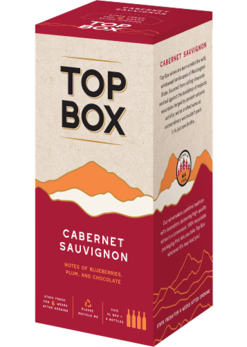 TopBox Red Blend Washington Red Wine Perspective: back