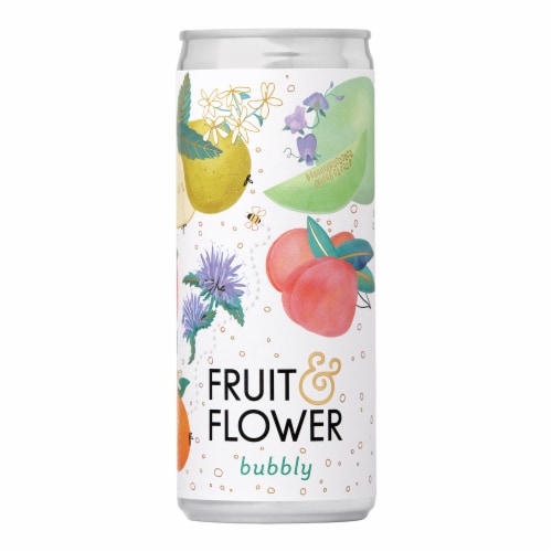 Fruit & Flower Bubbly Washington State Sparkling White Wine Perspective: back