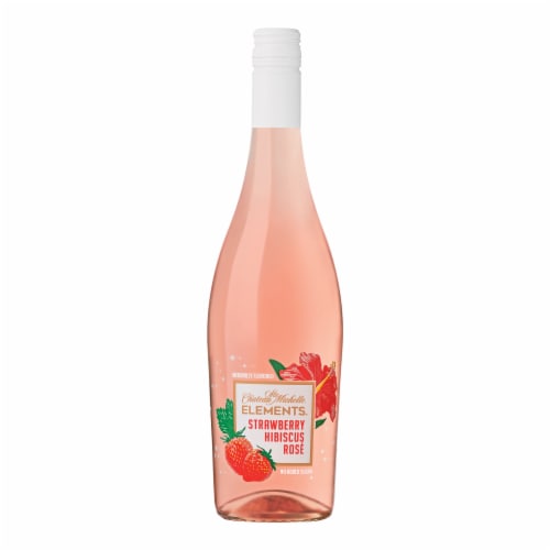 Chateau Ste Michelle Elements Strawberry Hibiscus Rose Wine Perspective: back