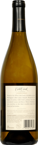 Chateau Ste Michelle Cold Creek Vineyard Chardonnay Washington White Wine Perspective: back