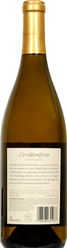 Chateau Ste Michelle Canoe Ridge Estate Chardonnay Washington White Wine Perspective: back