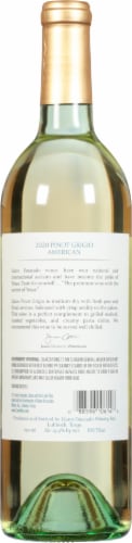 Llano Estacado Pinot Grigio Texas White Wine Perspective: back