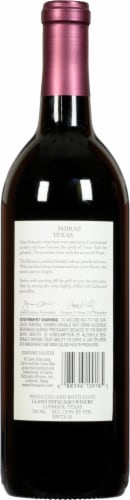 Llano Estacado Shiraz Texas Red Wine Perspective: back