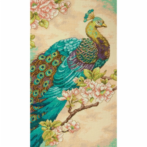 Dimensions® Indian Peacock Counted Cross Stitch Kit Perspective: back