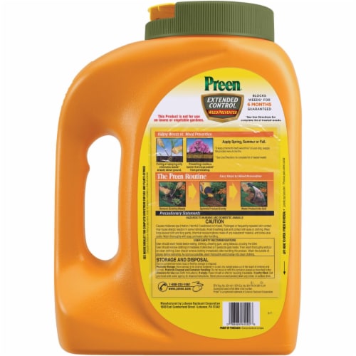 Preen® Extended Control Weed Preventer Perspective: back
