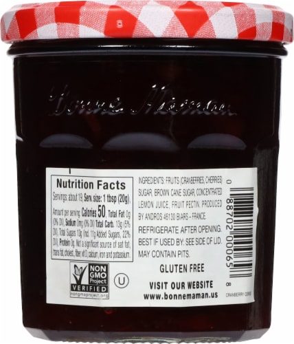 Bonne Maman® Cranberry-Cherry Preserves Perspective: back
