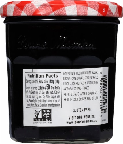 Bonne Maman® Wild Blueberry Preserves Perspective: back
