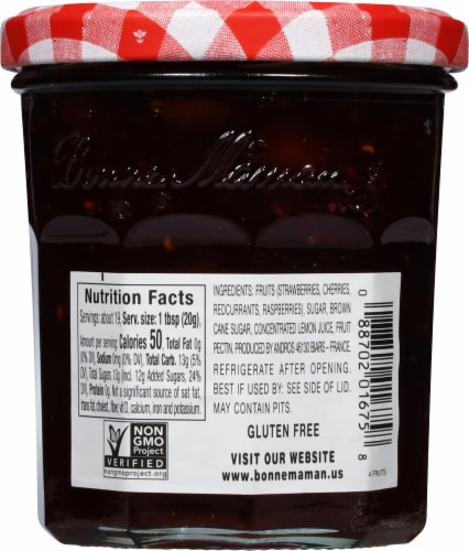 Bonne Maman® Four Fruit Preserves Perspective: back