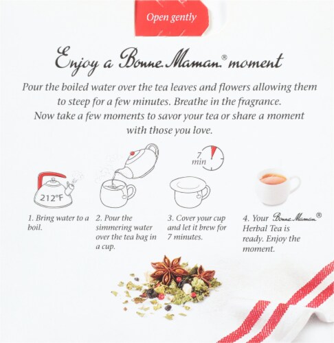 Bonne Maman® Contentment Herbal Tea Perspective: back