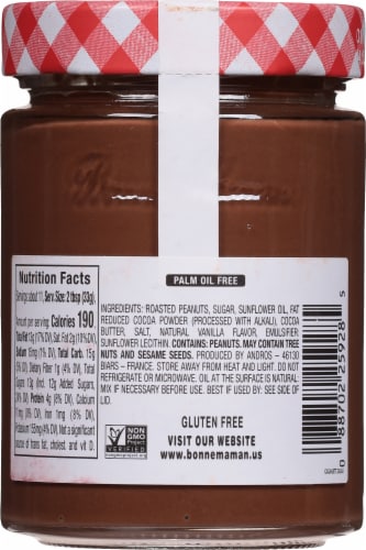 Bonne Maman® Peanut Chocolate Spread Perspective: back
