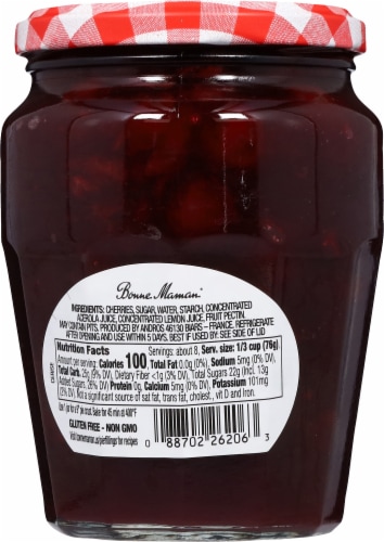 Bonne Maman® Cherry Pie Filling Perspective: back