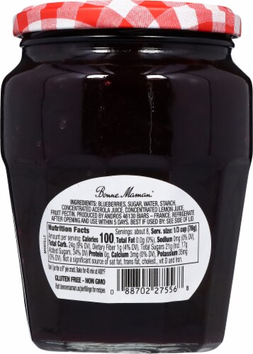 Bonne Maman® Blueberry Pie Filling Perspective: back