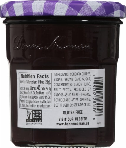 Bonne Maman® Concord Grape Fruit Spread Perspective: back