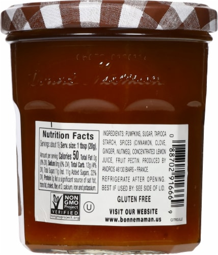 Bonne Maman® Pumpkin Spice Spread Perspective: back