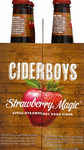 Cider Boys Strawberry Magic Apple Strawberry Hard Cider Perspective: back